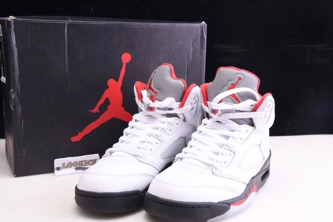 Cheap TBK Silver Red Fire Retro 5 Tongue (2020) Jordan DA1911-102 Air 0718